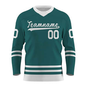 Maillot de hockey sur glace personnalisé Logo cousu avec numéro de nom maillot d'entraînement de hockey Concevez votre propre maillot de hockey pour hommes - Product Image 4