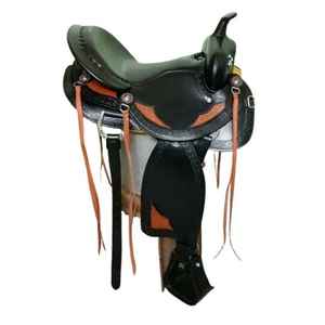 Selle de dressage en cuir véritable de style occidental de meilleure qualité | Différentes tailles disponibles | Pour l'équitation équestre - Product Image 1