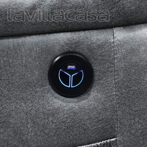 Comodidad de triple acción: sillón reclinable deslizante giratorio con controles eléctricos - Product Image 3