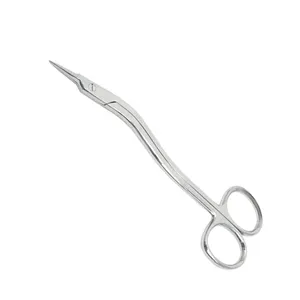 Tesoura de bloqueio de aço inoxidável para cirurgia, alta qualidade, esmalte para espelho, 16.5cm