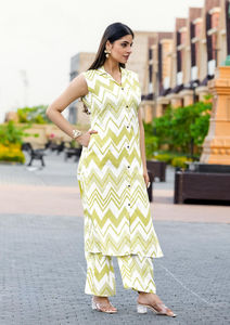 ชุดเสื้อผ้าเรยอนน้ำหนักเบาสำหรับผู้หญิง, ชุดลำลองแขนกุดสวมใส่ได้ทุกวันมีกระดุมตกแต่งลายพิมพ์ดิจิตอลยาวสำหรับงานปาร์ตี้ - Product Image 3