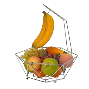 Cesta de alambre de hierro de baja tasa en la India, accesorios de cocina de lujo, cesta de fruta de Metal decorativa de estilo clásico - Product Image 5