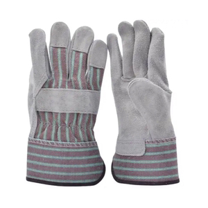 Gants de travail en cuir de marque personnalisée de haute qualité Gants de sécurité résistants à la chaleur du Pakistan Gants en cuir de la meilleure qualité - Product Image 6