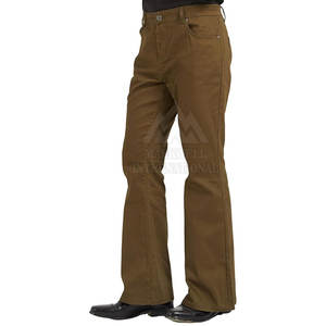 Pantalon évasé respirant pour homme Pantalon large Tissu en coton doux pour un pantalon évasé confortable et décontracté - Product Image 5