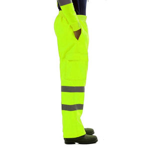 Pantalon de sécurité entièrement personnalisé avec haute visibilité Pantalon de sécurité Vêtements de travail réfléchissants Pantalon imperméable - Product Image 2