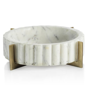 Bol de service de restauration rapide en marbre de qualité deluxe idéal pour les articles d'hôtel, de restaurant et de table. - Product Image 6