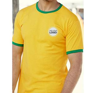 RINGER 100% algodón liso camiseta dos tonos cuello camisetas - Product Image 3