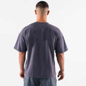 Camiseta de gran tamaño para hombre en blanco de nuevo estilo: camiseta pesada grande y alta al por mayor: varios colores, alta calidad - Product Image 3