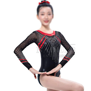 Justaucorps de gymnastique professionnel sans manches pour femmes, vêtements d'entraînement et de compétition - Product Image 2