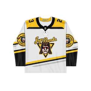 Maillot de hockey sur glace personnalisé Atlanta HC Waffle Squad Buck's Head, uniforme d'équipe professionnel sublimé, nom et numéro personnalisés - Product Image 4