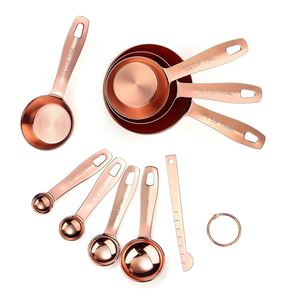 Excelente cuchara de cobre cucharas medidoras de alta calidad al por mayor cuchara medidora para especias cocina usada precio bajo - Product Image 2