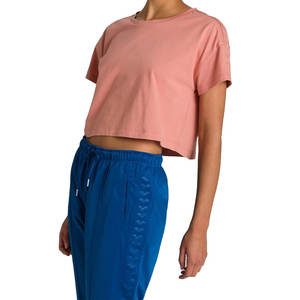 Camiseta corta de talla grande de alta calidad hecha en fábrica para mujer, Camiseta corta hecha en Pakistán para mujer - Product Image 2