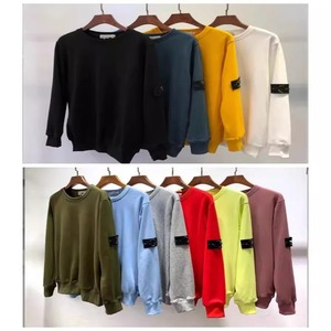 Nouveau printemps, été, automne et hiver quatre saisons hommes pull à capuche motif imprimé lâche décontracté sweat à col rond hommes - Product Image 5
