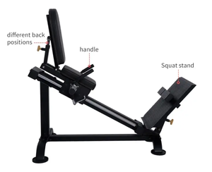 Senfeng Thể Thao Thương mại hack Squat nghiêng phòng tập thể dục thiết bị tập thể dục đa chức năng bê nâng cao nhỏ gọn Chân máy ép - Product Image 4