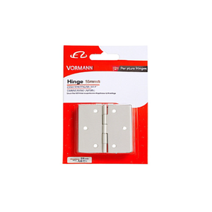 Charnières pour meubles VORMANN 50 mm x 50 mm x 1,2 mm en acier zingué bleu à bords carrés laminés, lot de 20 - Product Image 3