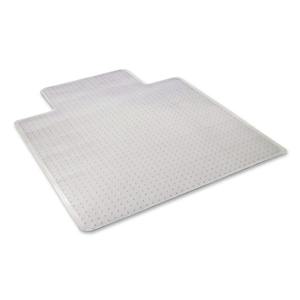 Alera CM12233ALEPL Moderno de 45 pulgadas. X 53 Pulgadas Alfombrilla para silla de uso moderado con borde ancho y clavijas para alfombras de pelo bajo - Transparente - Product Image 2