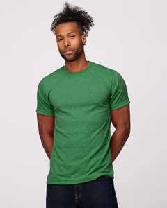 เสื้อยืดผ้าคอตตอนโพลีเอสเตอร์แขนสั้นผ้าคอตตอน/โพลีเอสเตอร์ผ้าบางเสื้อยืดพิมพ์ลายเฮเทอร์ฮันเตอร์สำหรับผู้ชาย - Product Image 4