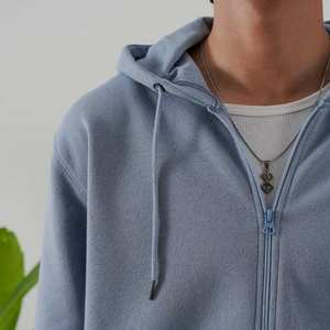 Survêtement deux pièces zippé en molleton pour homme, qualité supérieure, prix bas, personnalisable, style urbain, vente en gros - Product Image 5