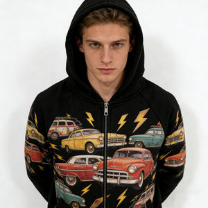 Sudadera con Capucha para Hombre, Moderna, de Invierno, 100% Algodón, con Cierre Completo, Estilo Vintage, Informal, para Uso Diario, Suave, Cómoda y Elegante - Product Image 2