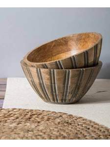 Tazón de Madera Rústico Moderno, Ecológico y Sostenible de Alta Calidad Hecho a Mano para Fiestas y Restaurantes, Tamaño y Logotipo Personalizables - Product Image 2