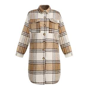 Cappotto Midi Lungo da Donna a Quadri Stampati 2026 Autunno <span class=keywords><strong>Inverno</strong></span> Top Taglie Forti XL Calde Giacche <span class=keywords><strong>in</strong></span> Flanella a Quadri Scozzesi - Product Image 5