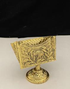 Best Quality Handmade Antique <b>Gold</b> Metal Pen Holder for Office Use and <b>Desk</b> Organizer Pen Holder for Corporate Gift Indian - Product Image 5