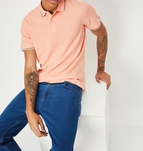 T-shirt polo pour homme en maille nid d'abeille respirante, évacuant l'humidité, vêtements de golf d'été, coton poly, séchage rapide, vêtements de sport de plein air, maillot - Product Image 5