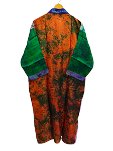 ชุดเดรสสำหรับเจ้าสาวเสื้อคลุมส่าหรีสไตล์อินเดียเสื้อคลุมสำหรับเป็นของขวัญชุดปาร์ตี้ชายหาดชุดกิโมโนผ้าไหมส่าหรีพิมพ์ลายอินเดีย - Product Image 3