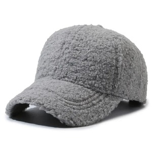Grande tête solide casquette de Baseball artificielle femmes hommes automne hiver chapeaux garder au chaud casquette en peluche casquettes de Baseball en plein air papa chapeau - Product Image 4