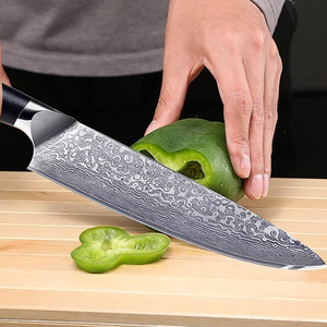 Cuchillo de Chef de acero de Damasco, mango de madera duradero afilado, Apto para lavavajillas, herramienta de cocina profesional para restaurantes - Product Image 4