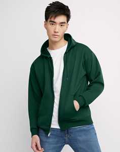 เสื้อฮู้ดซิปสำหรับผู้ชายคุณภาพสูงแบบสั่งทำพิเศษ พร้อมโลโก้ปักและพิมพ์ลาย ผ้าคอตตอนผสม แห้งเร็ว ระบายอากาศได้ดี สีดำ/แดง แบบยูนิเซ็กส์ - Product Image 5