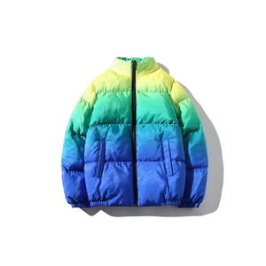 Qualité supérieure coupe ample partout Dip Dye dégradé imprimé hommes hiver chaud doudoune personnalisée en différentes couleurs - Product Image 2