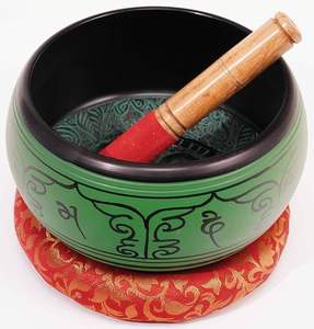 Cuenco tibetano de diseño personalizado hecho a mano indio para Yoga, meditación, sonido, curación, oración religiosa, cuencos de canto grabados - Product Image 5