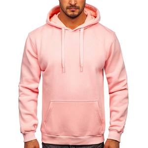Sweat-shirt à capuche pour homme, couleur unie, rose Pastel, sans Logo, 2023 - Product Image 2