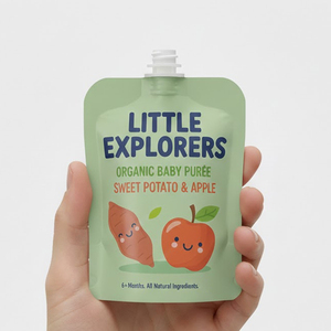 Custom Print Special shaped Beverage <strong>Milk</strong> Bag Plastic Packaging Jelly Suction Nozzle Top Spout <strong>Pouch</strong> - Product Image 4