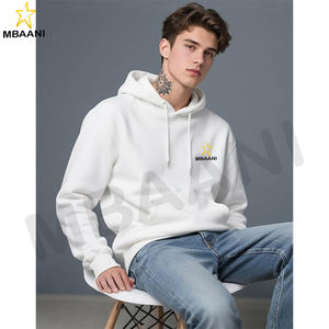 Sweat-shirt à capuche unisexe blanc, sweat-shirt de sport à capuche - Product Image 4