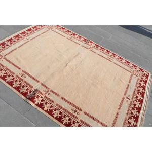 Tapis de 5,2 x 7,6 pieds, tapis turc vintage, tapis oriental rouge - Product Image 4