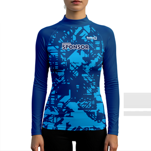 OEM ODM personalizado de fábrica 2025 de manga larga de color personalizado de secado rápido UPF50 de compresión camisa de Surf 180g fabricante - Product Image 3