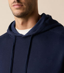 Sudadera con Capucha Azul Marino de Alta Calidad, Gruesa y Holgada, de Moda, al por Mayor, para Hombre, Cálida para Invierno - Product Image 5