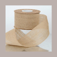 2 Pcs Ruban de filet de jute naturel coupe brute 70mm X 10m pour emballage cadeau