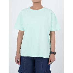 Camiseta Básica de Mezclilla REIDAR con Hombros Caídos, Estilo Pantalón Cargo WC366, Elemento de Moda Sencillo - Product Image 2