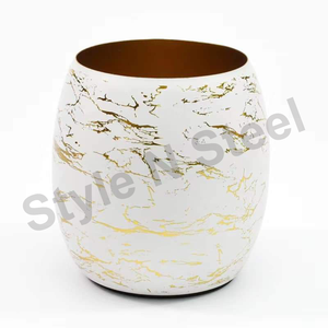 Cubo de hielo impreso de acero inoxidable Premium Diseñador de barra de hielo de acero inoxidable Hotel Cubo de hielo de lujo de alta calidad champán - Product Image 2