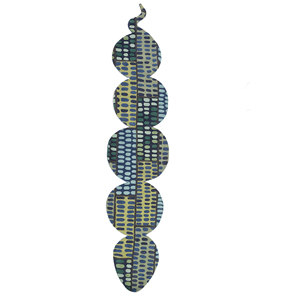 Alfombra de Lana Anudada a Mano Jaanwar, Grande, Azul, Rectangular, 9x12, con Pelo Alto y Suave, para Sala de Estar o Dormitorio - AIWL-7029 - Product Image 1