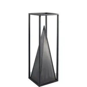 Sculpture artisanale de luxe Art Déco en pierre naturelle, marbre, métal et aluminium noir, figurine de mariage, décoration intérieure - Product Image 4