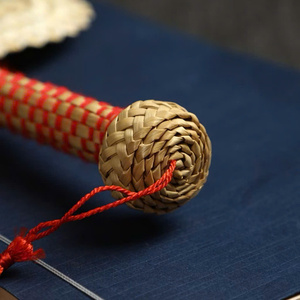 Abanicos de Paja de Trigo Hechos a Mano de Estilo Vintage, Abanicos de Paja Ecológicos con Tamaños Personalizados para Promoción - Product Image 6