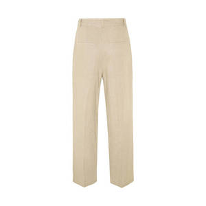 Women's High-Waist <b>Wide</b> <b>Leg</b> <b>Linen</b> <b>Trousers</b> Breathable Casual Pants - Product Image 3
