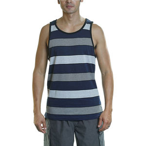 Oem Custom Logo High Quality Fashion White <b>Black</b> Cotton <b>Men's</b> Workout Singlet Fitness Gym <b>Tank</b> <b>Top</b> For <b>Men</b> - Product Image 4