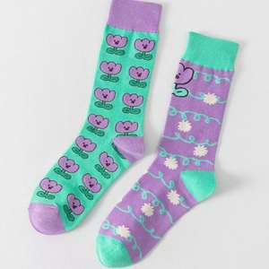 2025 New Fashion Fun Bunte Früchte Lebensmittel Blume Tier Cartoon Lustige süße Baumwoll socken für Geschenke - Product Image 2