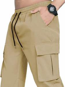 Pantalones Cargo de hombre personalizados de primera calidad, tela de lona ligera, cintura media, diseño multicolor más vendido - Product Image 2