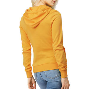 Venta caliente Otoño Invierno Sudadera con capucha naranja Ropa de alta calidad Mujer Jersey de manga larga Suéter Sudadera de punto con textura mixta - Product Image 5